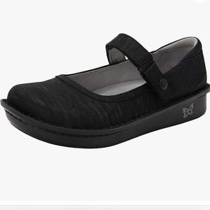 Alegría Belle Mary Jane style black color caviar